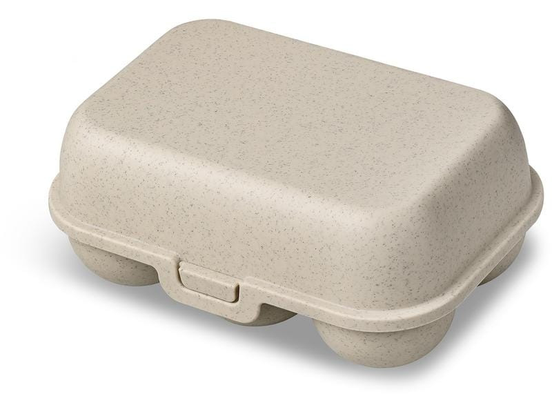 Koziol Eierbox To Go mini 17 cm x 11.8 cm, Sand