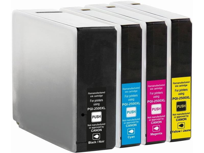 Generic Ink Tinte Canon PGI-2500 XL Multipack Black/Cyan/Magenta/Yellow