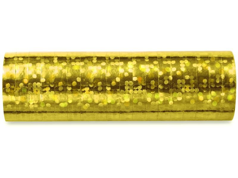 Partydeco Luftschlangen 3.8 m, Gold