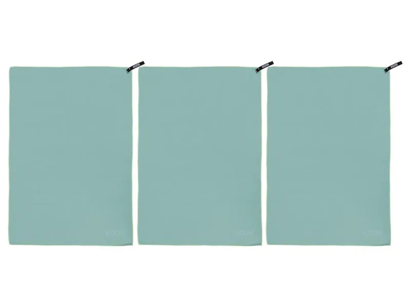KOOR Badetuch Silva Verde 3er-Pack M 65 x 90 cm