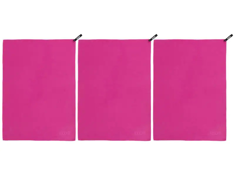 KOOR Badetuch Silva Magenta 3er-Pack M 65 x 90 cm
