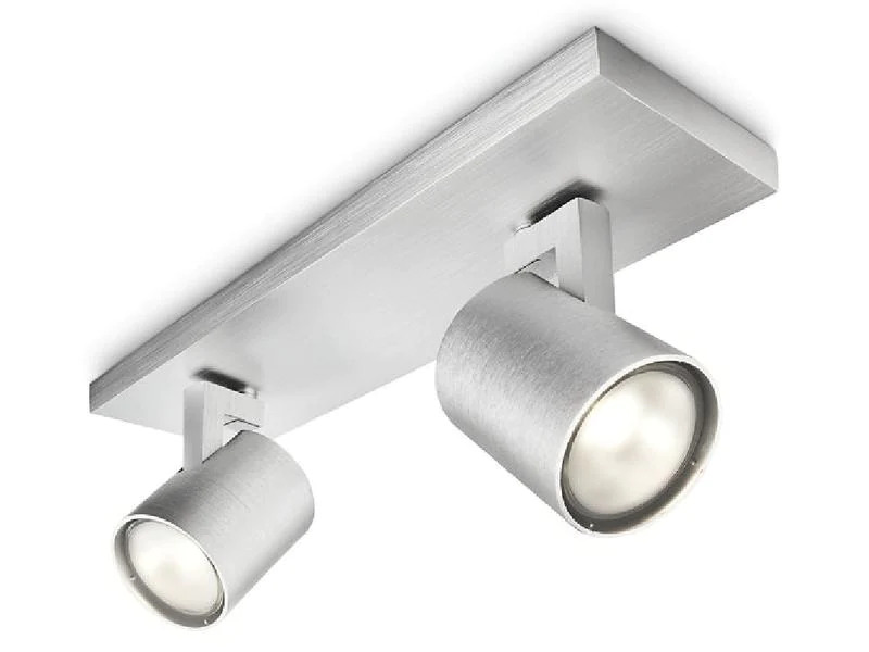 Philips Aufbauspot Runner, 2 x GU10, 20 W, Silber