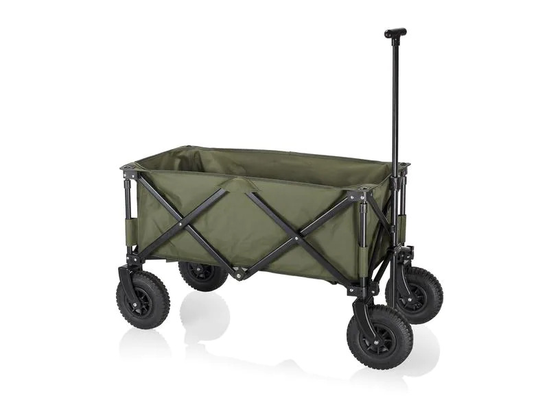 Campart Leiterwagen Faltbarer Trolley mit Luftreifen