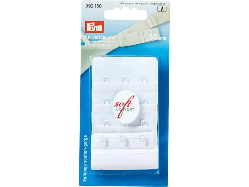 Prym BH-Verlängerung 50 mm, zum Einhaken, Weiss