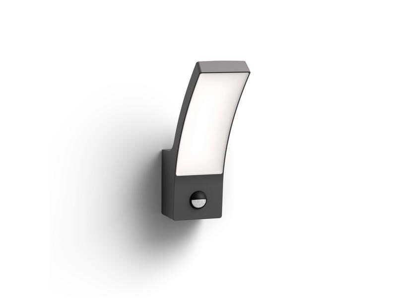 Philips Wandleuchte Splay, 12 W, 1100 lm, 4000 K, Anthrazit, BWM