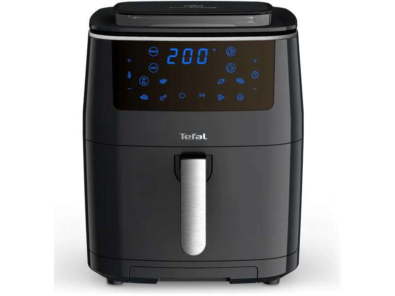 Tefal Heissluft-Fritteuse Easy Fry Grill &amp; Steam 3 in 1, Schwarz
