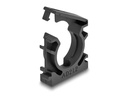 Delock Kabelschlauchhalter 21.2 mm, 4 Stück, Schwarz