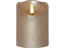 Star Trading LED-Kerze Flamme Rustic, Ø 7.5 x 10 cm, Gold