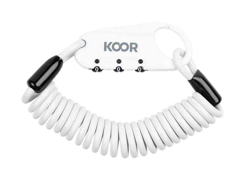 KOOR Fahrradschloss Caavo Mini Weiss