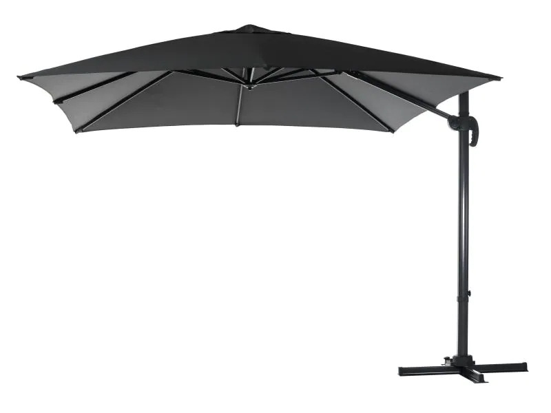 COCON Sonnenschirm TR-031, 300 x 300 cm, hängend, Grau