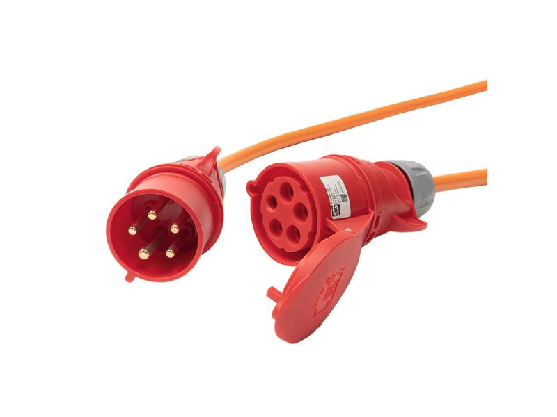 STEFFEN Verlängerungskabel EPR-PUR CEE32/5 - CEE32/5 Orange, 10 m