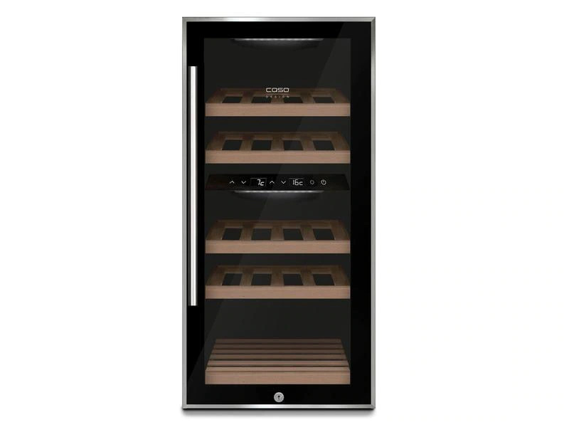 Caso Weinkühlschrank WineComfort 24 Schwarz, Rechts