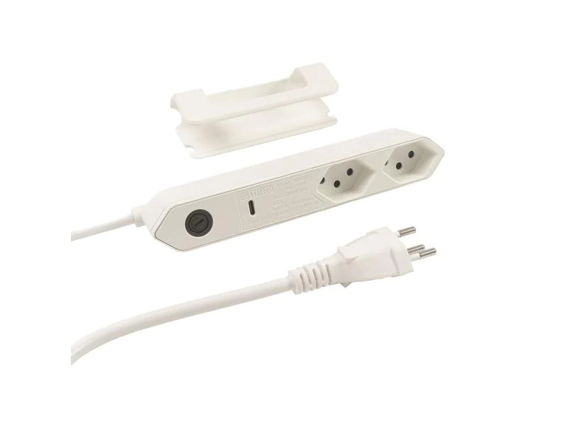 STEFFEN Steckdosenleiste STEBA IQ 2xT13 1xUSB-C PD 18W Weiss