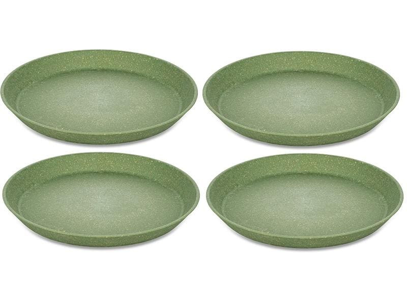 Koziol Speiseteller Connect Ø 20.5 cm, 4 Stück, Grün