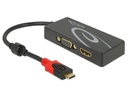 Delock 2-Port Signalsplitter USB-C - 1xHDMI &amp; 1xVGA