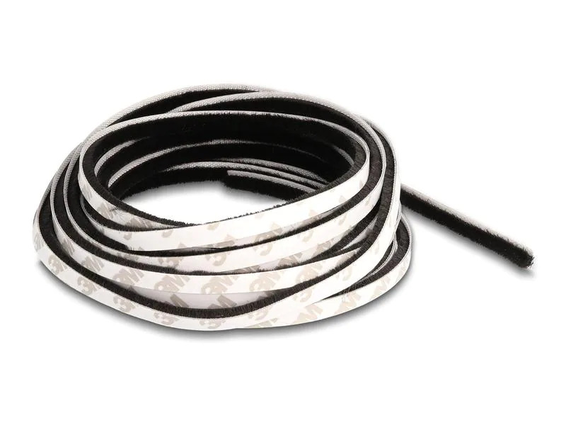 Delock Bürstenstreifen selbstklebend schwarz, 5mm - 5m