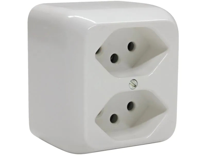 Mica AP-Steckdosen 2x T13