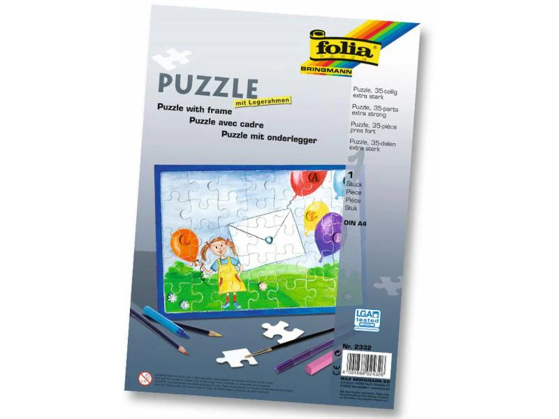 Folia Papp-Puzzle A4 mit Legerahmen, 1 Stück