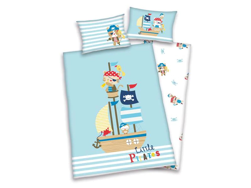 Herding Kinderbettwäsche Little Pirate 100 x 135 cm + 40 x 60 cm