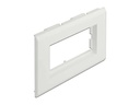 Delock Easy 45 Modulträger für Geräteeinbaukanal 130 x 80 mm