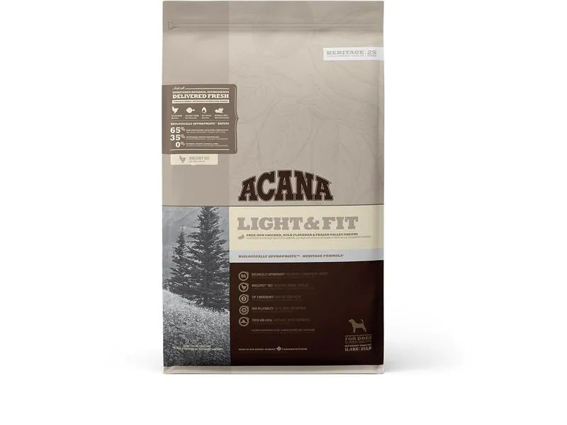 Acana Trockenfutter Light &amp; Fit Recipe, 11.4 kg
