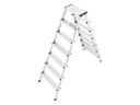 Hailo Doppelstufenleiter D60, Alu 7 Stufen
