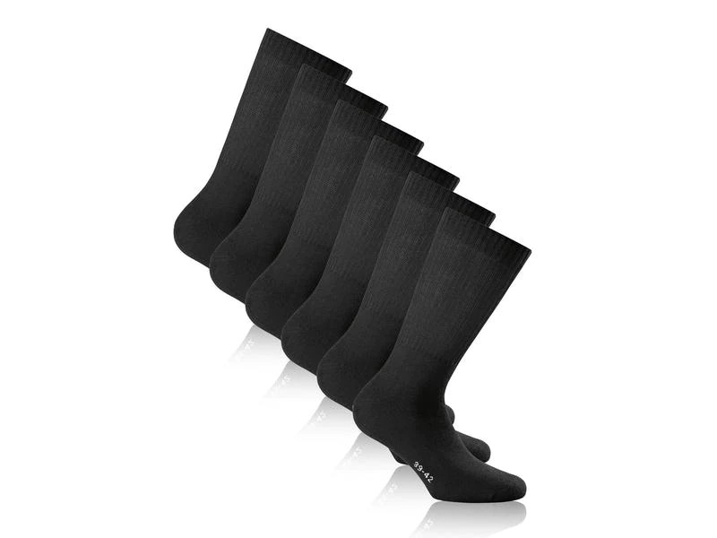 Rohner Socks Sportsocken Schwarz 3er-Pack