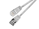 SLIM Slimpatchkabel RJ-45 - RJ-45, Cat 6, U/FTP, 5 m, Grau