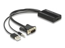 Delock Adapter mit Audio HDMI - VGA