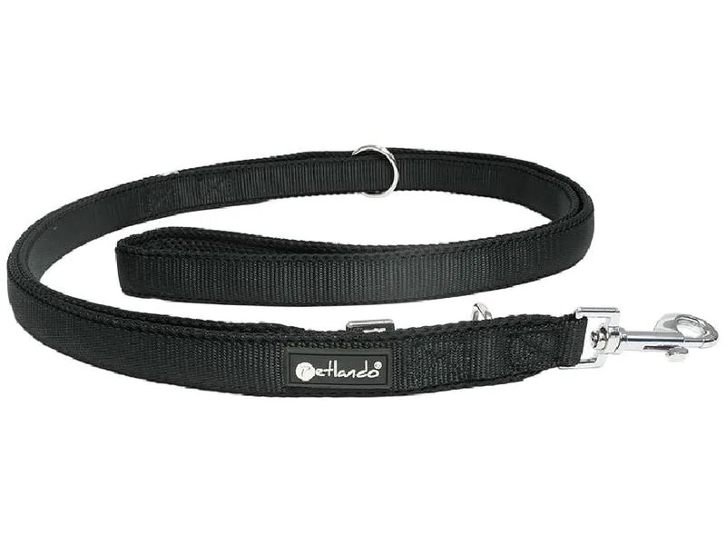 petlando Hundeleine Mesh, 2.3 m, Schwarz