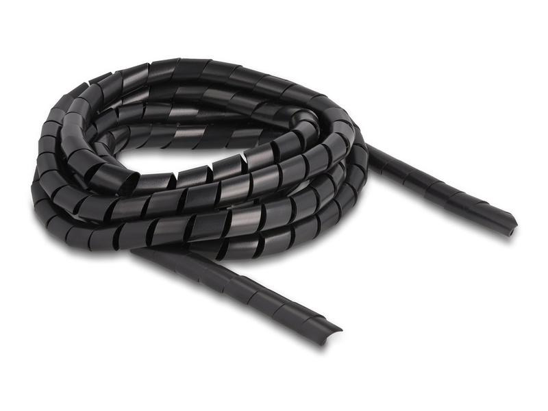 Delock Spiroschlauch flexibel 2 m x 10 mm Schwarz