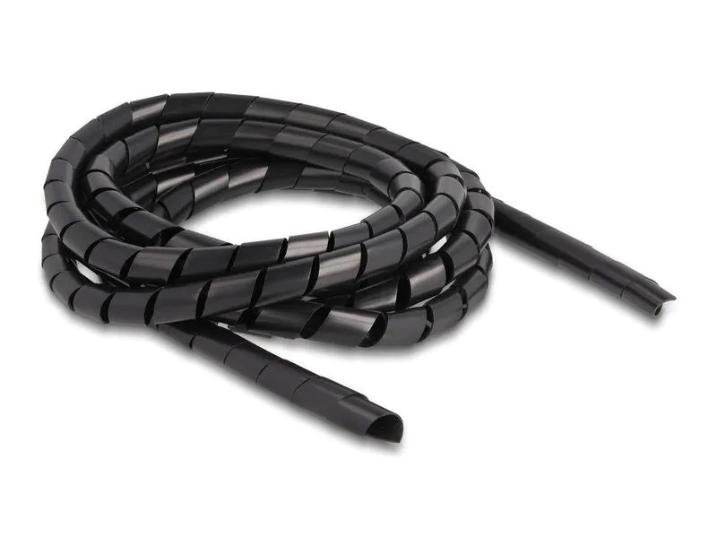 Delock Spiroschlauch flexibel 2 m x 12 mm Schwarz