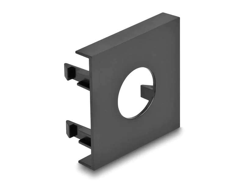 Delock Easy 45 Modulblende Loch-Ausschnitt Ø 19.2mm 5 Stück Schwarz