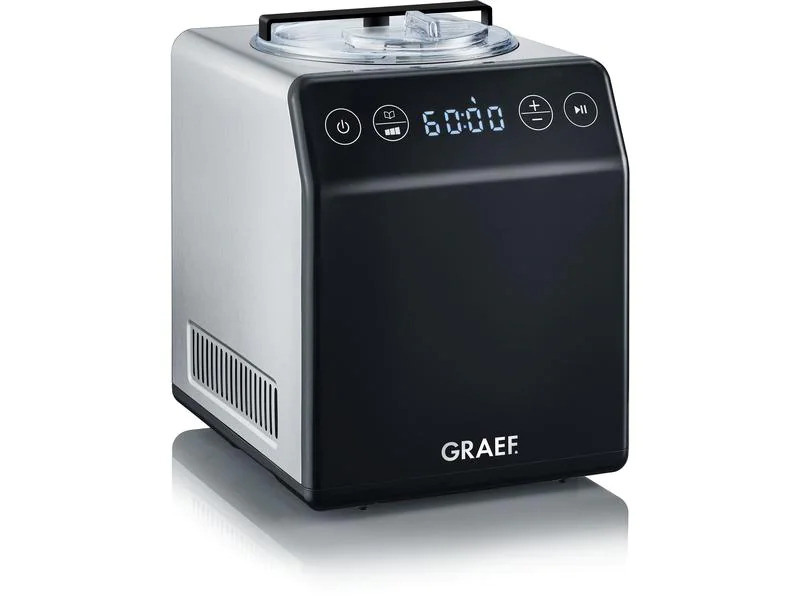 Graef Glacemaschine IM 700 2 l, Schwarz/Silber