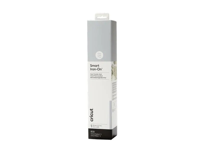 Cricut Aufbügelfolie Smart 33 x 273 cm, 1 Stück, Silber
