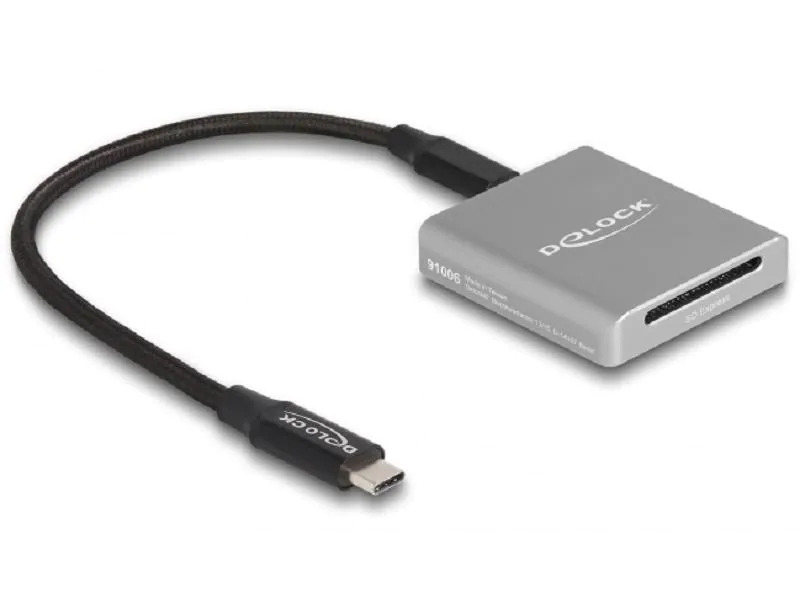 Delock Card Reader Extern USB-C für SD Express-Speicherkarten
