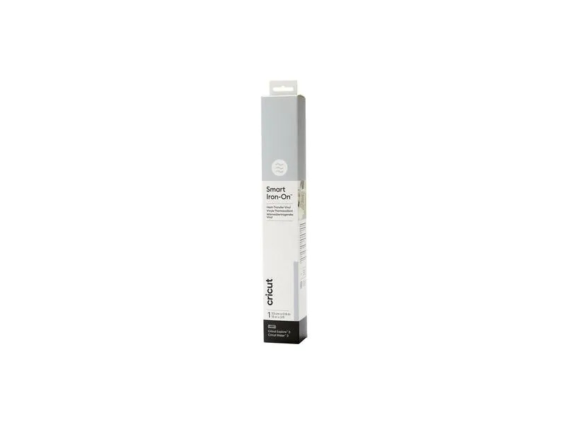 Cricut Aufbügelfolie Smart 33 x 91 cm, 1 Stück, Silber