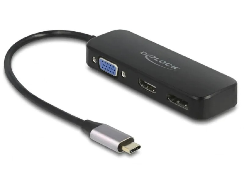 Delock Multiadapter 64156 USB-C – DP/HDMI/VGA