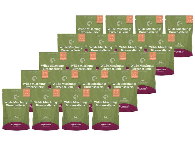 Herrmann's Nassfutter Reh mit Sellerie und Birne, 20 x 100g