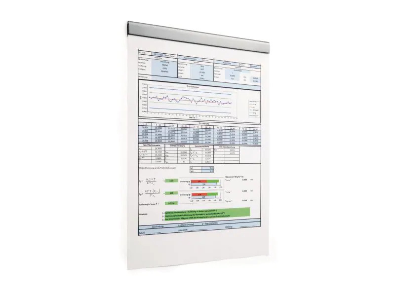 DURABLE Papierklemme Durafix Rail 210 mm Silber