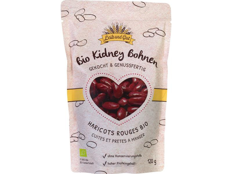 Leib und Gut Bio Kidney Bohnen gekocht 120 g