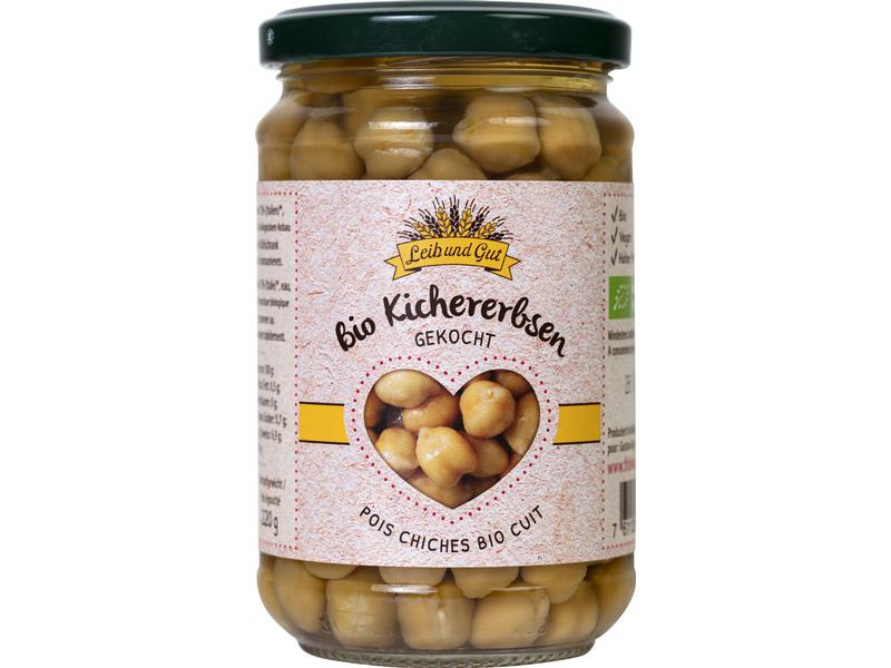 Leib und Gut Bio Kichererbsen gekocht 300 g