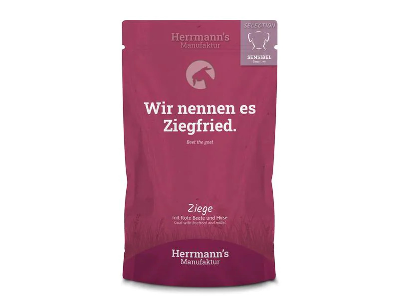 Herrmann's Nassfutter Sensibel Ziege mit rote Beete und Hirse
