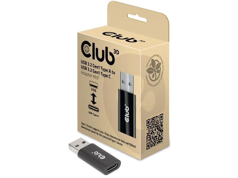 Club 3D USB-Adapter CAC-1525 USB-A Stecker - USB-C Buchse