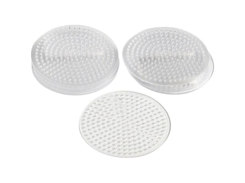 Creativ Company Bügelperlen Platten Kreis Transparent