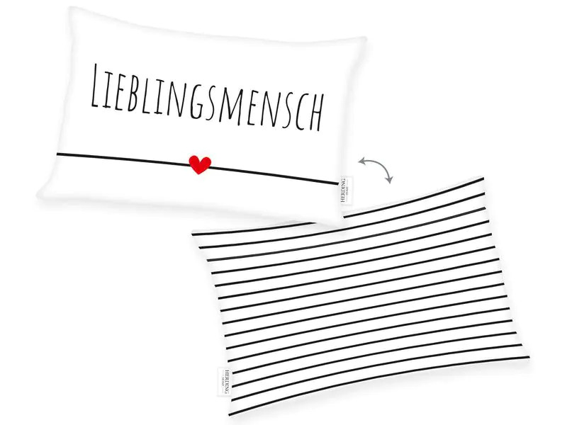 Herding Kissen Lieblingsmensch 30 cm x 50 cm