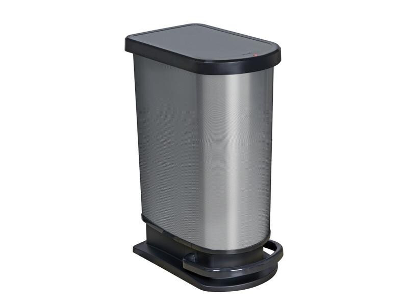 Rotho Treteimer Paso 50 l, Silber