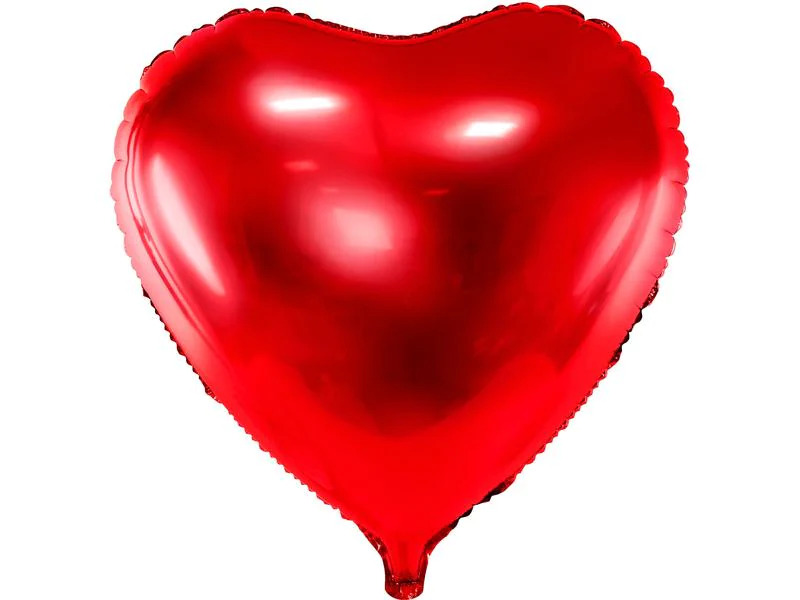 Partydeco Folienballon Herz Rot