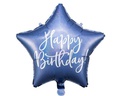 Partydeco Folienballon Happy Birthday Blau