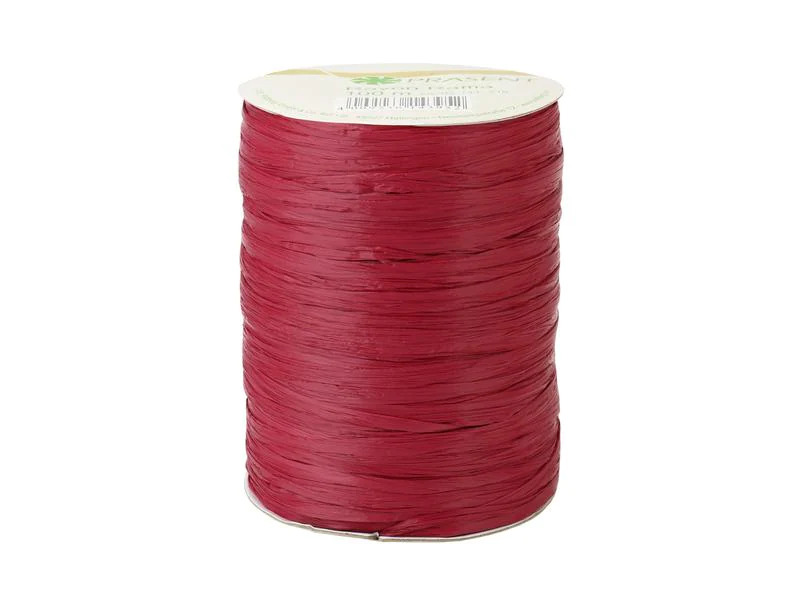 Pattberg Geschenkband Raffia Rayon 100 m, Bordeaux